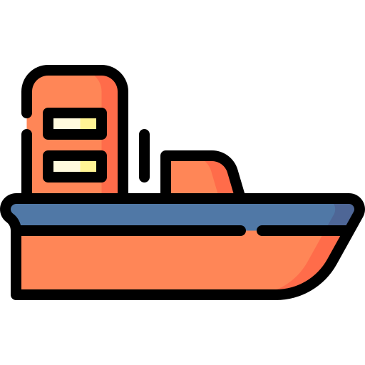 Rescue boat Special Lineal color icon
