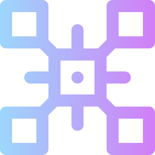 Blockchain Super Basic Rounded Gradient icon