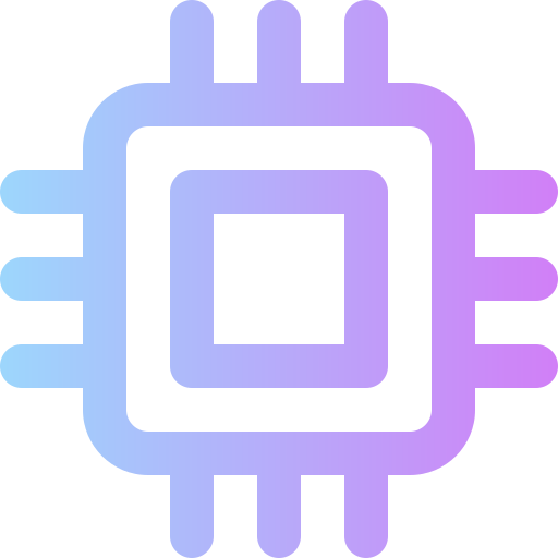 Cpu Super Basic Rounded Gradient icon