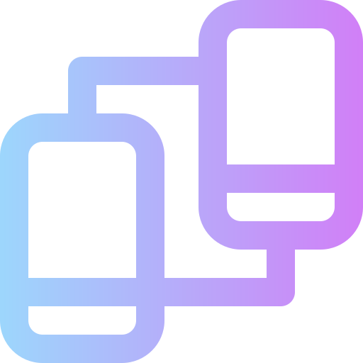 Peer to peer Super Basic Rounded Gradient icon