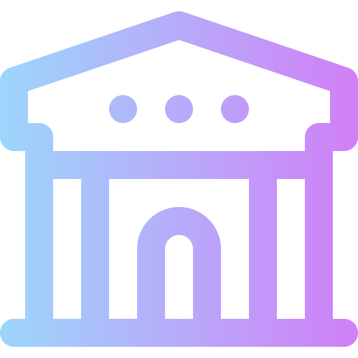 Bank Super Basic Rounded Gradient icon