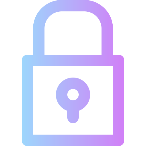 Lock Super Basic Rounded Gradient icon