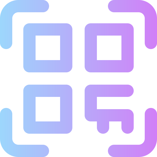 qr-code Super Basic Rounded Gradient icon
