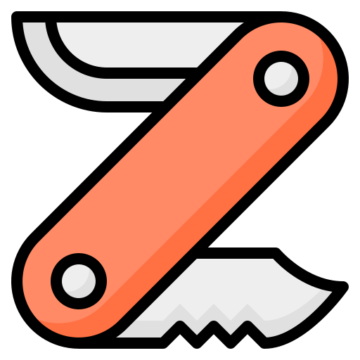 Карманный нож Generic Outline Color иконка