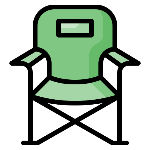 キャンプチェア Generic Outline Color icon