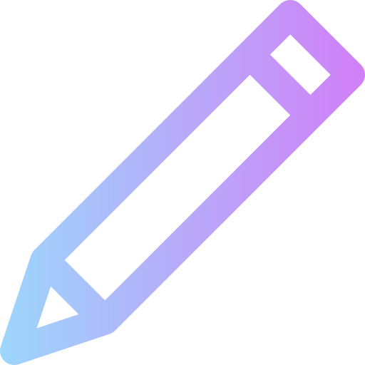 Pencil Super Basic Rounded Gradient icon