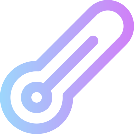 thermometer Super Basic Rounded Gradient icon