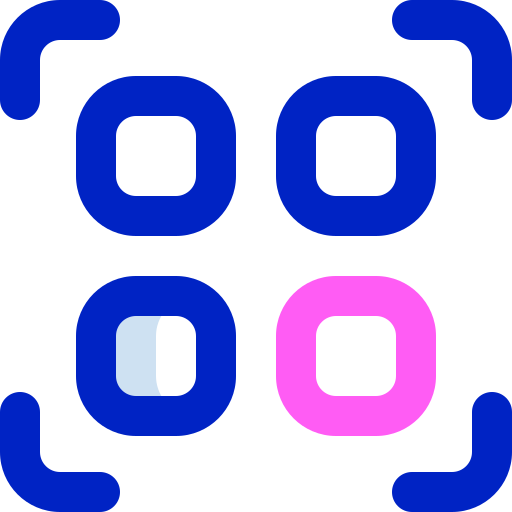 qr code Super Basic Orbit Color icona