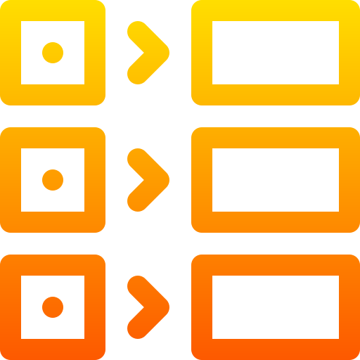 blockchain Basic Gradient Lineal color icona