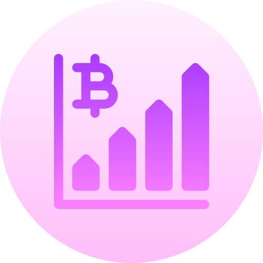 Statistics Basic Gradient Circular icon