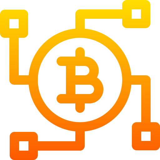 bitcoin Basic Gradient Lineal color Ícone