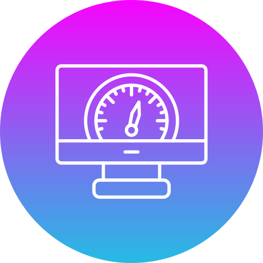 test prędkości Generic Flat Gradient ikona