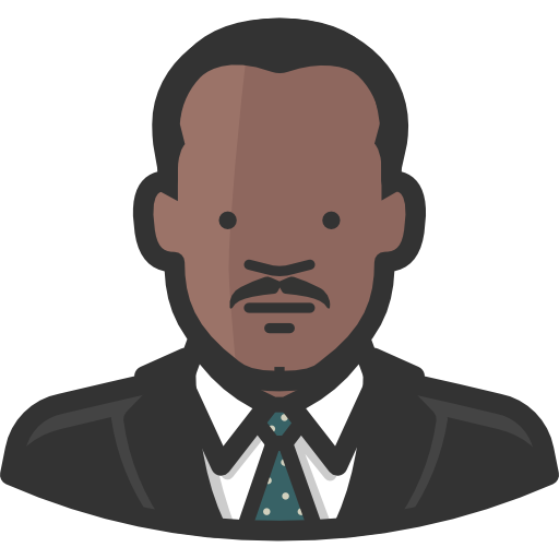 martin luther king sketchandbuild Lineal Color icon