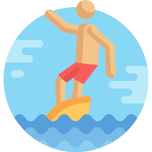 Серфинг Detailed Flat Circular Flat иконка