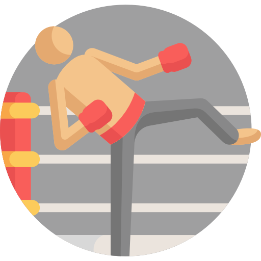 kickboxing Detailed Flat Circular Flat ikona