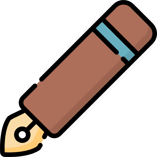 pluma de tinta Special Lineal color icono