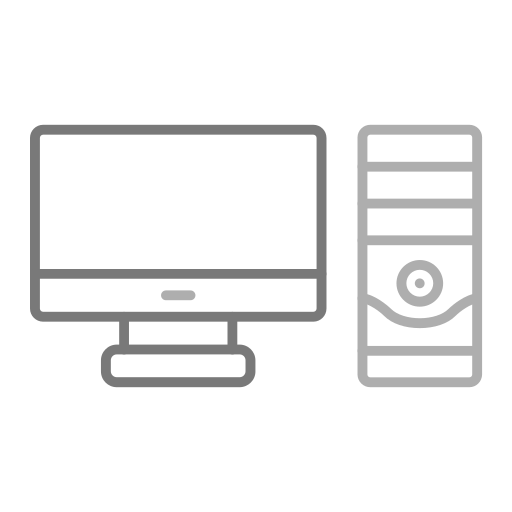 Computer Generic Grey icon