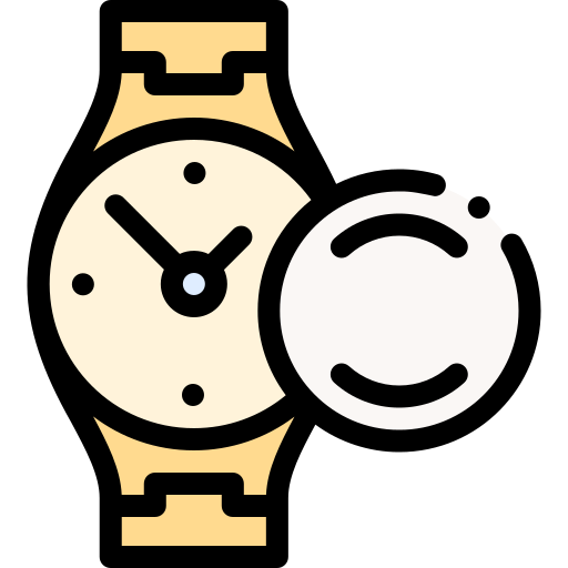 reloj Detailed Rounded Lineal color icono