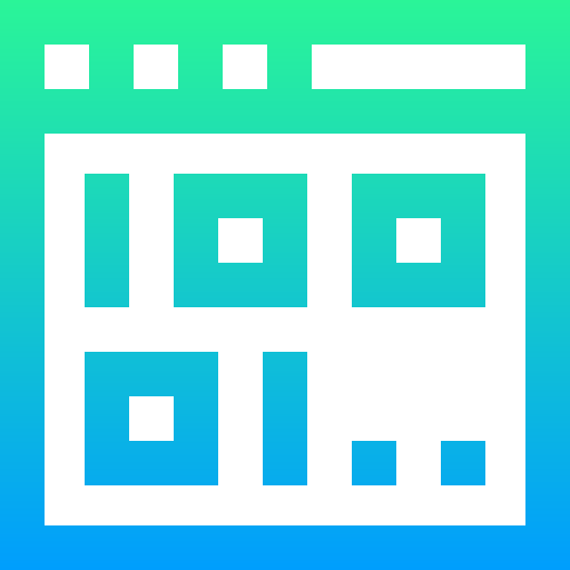 binaire code Super Basic Straight Gradient icoon