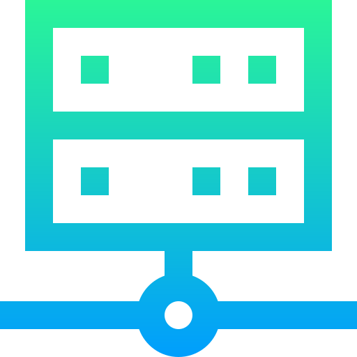 server Super Basic Straight Gradient icon