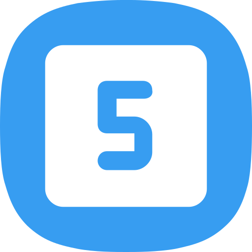 Number 5 Generic Flat icon
