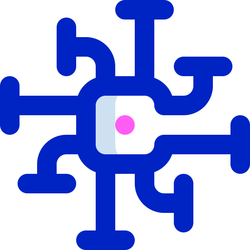 chaîne de blocs Super Basic Orbit Color Icône