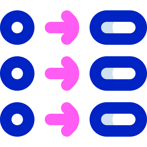 cadena de bloques Super Basic Orbit Color icono