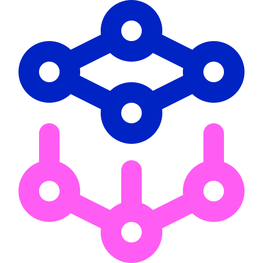 cadena de bloques Super Basic Orbit Color icono