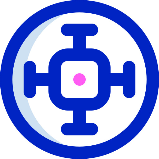 Cryptocurrency Super Basic Orbit Color icon