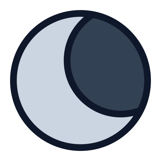 lune Generic Outline Color Icône