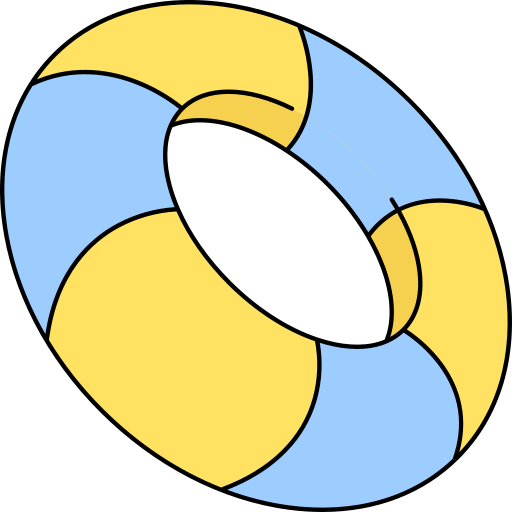 gumowy pierścień Generic Outline Color ikona