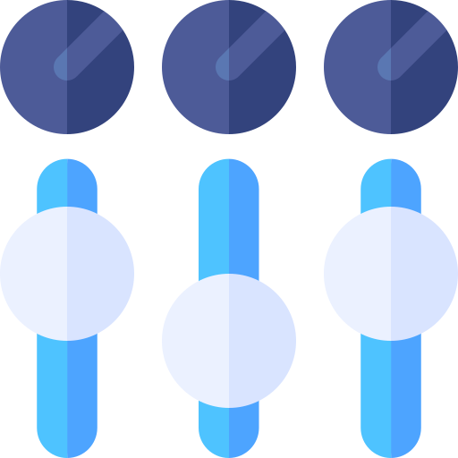 réglages Basic Rounded Flat Icône