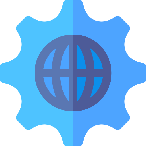 internet Basic Rounded Flat icono