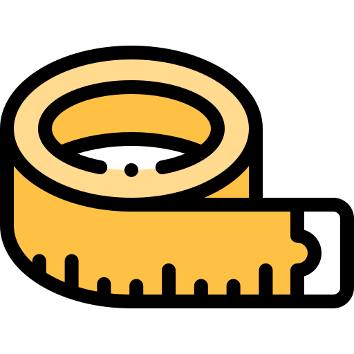 Measuring tape Detailed Rounded Lineal color icon