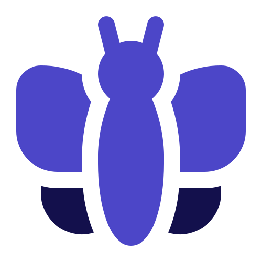 mariposa Generic Blue icono