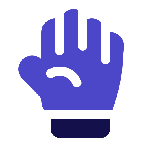 guantes de goma Generic Blue icono