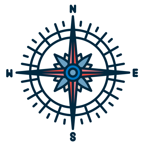 kompas Generic Thin Outline Color ikona