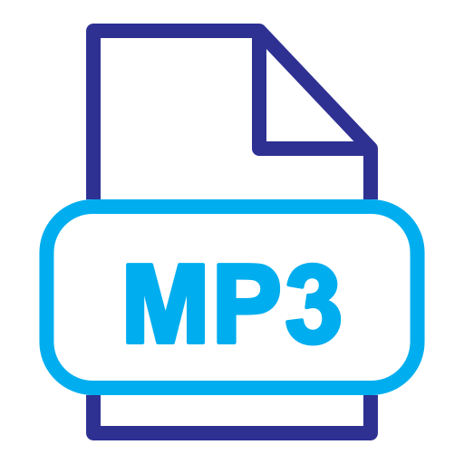 archivo mp3 Generic Outline Color icono