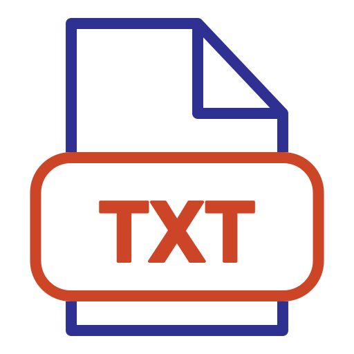 txt-файл Generic Outline Color иконка