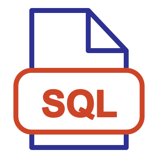sql Generic Outline Color icoon