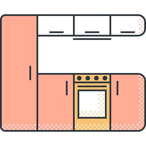 keuken meubels Generic Fill & Lineal icoon
