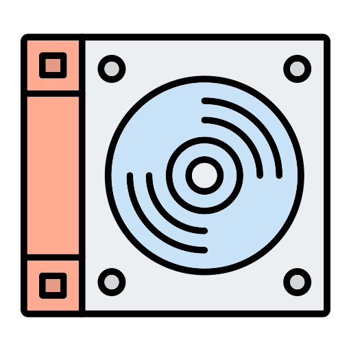 콤팩트 디스크 Generic Outline Color icon