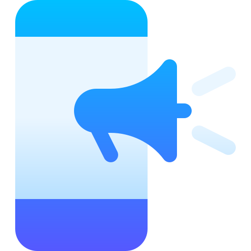 mobile werbung Basic Gradient Gradient icon