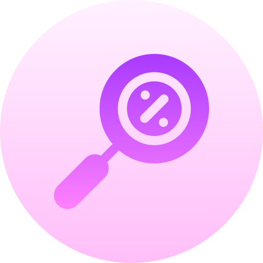 promotion de la recherche Basic Gradient Circular Icône