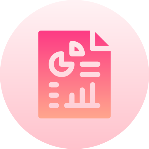 Seo report Basic Gradient Circular icon