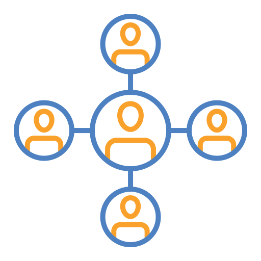 Organization chart Generic Outline Color icon