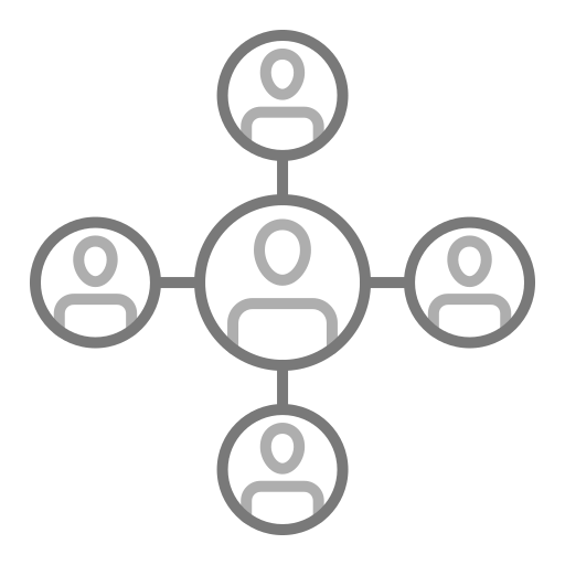 schemat organizacyjny Generic Grey ikona