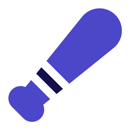 honkbalknuppel Generic Blue icoon