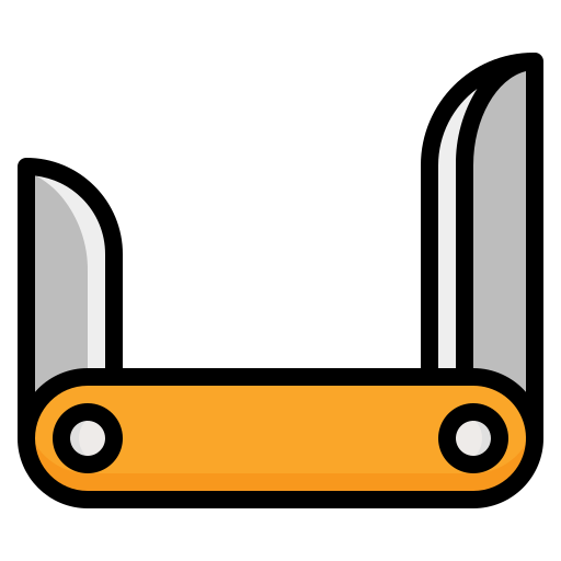 Карманный нож Generic Outline Color иконка