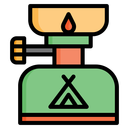 gasolina para acampar Generic Outline Color icono